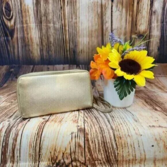 Nanette Lepore Gold Clutch - Picture 2 of 5